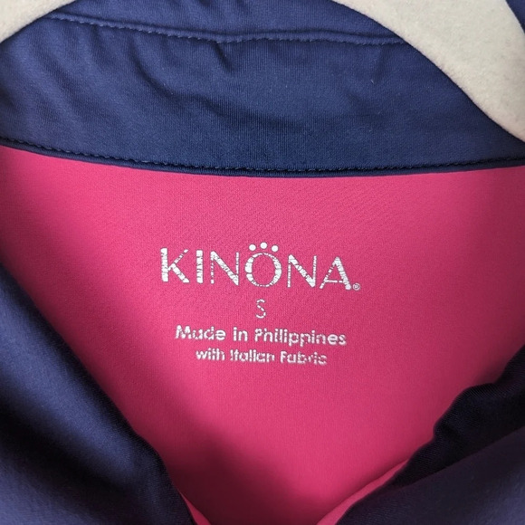 Kinona Pink Sleeveless Golf Tennis Dress Small Zip Neck Activewear Pockets - Picture 4 of 13